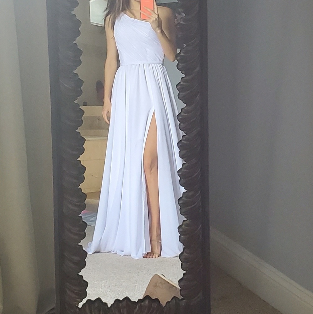 White pageant/prom/wedding dress